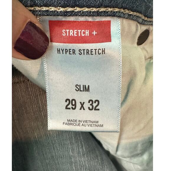 Express blue Hyper Stretch Slim Fit jeans size 29 - Picture 4 of 8